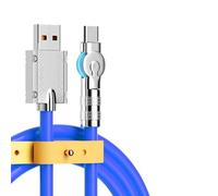 Chargeur de type C Charge rapide - Câble USB C 6 A 120 W avec résistance à la flexion, flexible et durable | Câble rotatif à 180° pour un chargement et un de données rapides