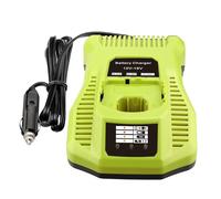 Chargeur de véhicule Ryobi - Pour Ryobi 12 V 14,4 V 18 V - Hydrure Optimum - Chargeur automobile portable double chimie au lithium ou NiCad - Pour batterie P107 P102 P108 P122 P161 P190