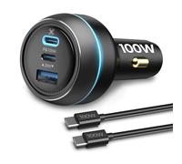Chargeur de voiture 100 W pour DJI, chargeur rapide USB-C/USB-A à 3 ports, adaptateur d'alimentation pour drone DJI Mini/Air/Mavic 3/Avata Series, concentrateur de charge, accessoires de télécommande