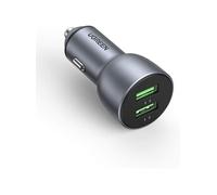 UGREEN Chargeur Voiture Rapide QC 3.0 2 Ports USB 36W Chargeur Allume Cigare Compatible avec iPhone SE 2020 11 Pro Max Galaxy S20
