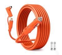 Chargeur de voiture 12 V 2 m 14 AWG compatible avec Jackery/BLUETTI/Anker/GRECELL/Goal Zero Yeti/Westinghouse Station d'alimentation portable 15 A DC 8 mm Câble de charge allume-cigare avec prise