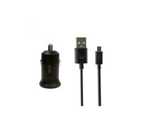 Chargeur De Voiture 2,1a + Cable Micro Usb Noir