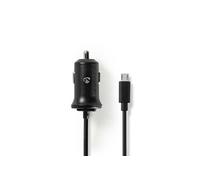 Chargeur de Voiture 2.4 A Câble fixe Connecteur micro-USB Noir
