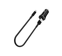 Chargeur de Voiture 2 Ports USB avec Câble Lightning en Polycarbonate Durable Noir