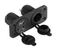 Chargeur de voiture 2xUSB 3100 mA + prise allume-cigare pour l'installation