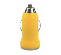 Chargeur de Voiture 3,1 A QC3.0 2 USB 12-24 V, Charge Rapide numérique, Adaptateur Allume-Cigare(Yellow)