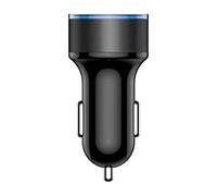 Chargeur De Voiture, 3.1A Double USB 2 Ports écran LCD 12-24V Prise Allume-Cigare Chargeur De Voiture Noir Taille Unique