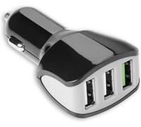 Chargeur de voiture 3 USB 4.4A noir