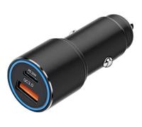 Chargeur de Voiture 38W Allume-cigare 2 Port USB-C et USB-A Charge Rapide - Noir