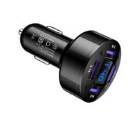 Chargeur de voiture 4 ports - Adaptateur de voiture à charge rapide pour téléphones portables et manettes de jeu, bloc chargeur de voiture USB | Adaptateur USB portable pour voiture, charge rapide
