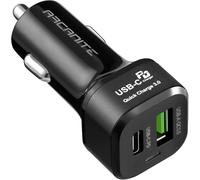 Chargeur De Voiture 45 W Rapide Double Port Usb ¿ Usb-C Pd3.0 (27 W), Usb-A Qc3.0 (18 W), Premium+