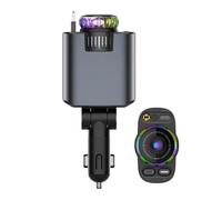 Chargeur de voiture - 66 W - Charge rapide USB - Adaptateur de voiture avec projecteur de veilleuse étoilée pour la conduite - Chargeur de voyage multifonction compatible avec Android et la plupart