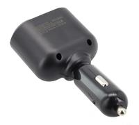 Chargeur de voiture 66 W super rapide avec 3 ports USB PD 30 W QC 4.0 Affichage numérique LED Tension Adaptateur rotatif à 360° pour véhicules 12 V