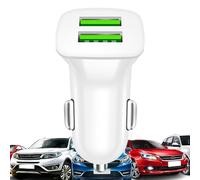 Chargeur de voiture à charge rapide - USB portable, charge le téléphone | Utilisation simple, utilisation générale, multifonction, charge efficace, 5 V 3,1 A V