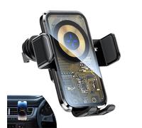 Chargeur de voiture à chargement rapide - Accessoires de téléphone portable 15 W, clips d'aération de voiture, support de charge magnétique sans fil