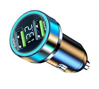 Chargeur de Voiture à Chargement Rapide - Chargeur de Voiture 120W / 240W | Charger de Voiture avec Affichage numérique 6 Fonctions de Protection pour Les Voyages en Famille pour la Charge Rapide