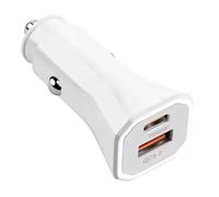 Chargeur de voiture à double sortie 38 W - Adaptateur de voiture à charge rapide - Simple à utiliser pour smartphones et tablettes - Chargeurs de voyage d'affaires