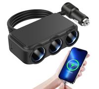Chargeur de voiture | Adaptateur de charge rapide pour voiture | Chargeur de téléphone portable universel avec ports USB | Chargeur automatique pratique pour Android, et tablettes