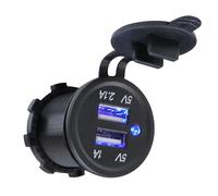 Chargeur de voiture - Adaptateur de voiture USB à double ports | Chargeur de véhicule ABS | Chargeur de voiture à charge rapide pour la plupart des téléphones et tablettes, prise USB pour voiture