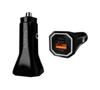 Chargeur de voiture Aisens ASCH-CAR2PQC-BK/ 1xUSB-Type C/ 1xUSB/ 38W