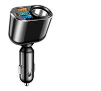 Chargeur de voiture avec deux ports USB et charge rapide QC3.0, adaptateur d'alimentation 22,5 W 12 V-24 V pour voiture, SUV, camion, affichage de tension, rotation à 360°