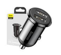 Chargeur De Voiture Baseus Allume-Cigare 2x USB 4,8A Universel Noir