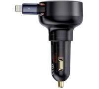 Baseus Chargeur de voiture Enjoyment Pro avec câble Lightning USB‑C, 55 W, Noir