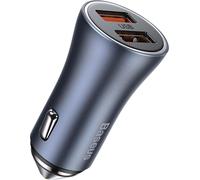 Chargeur de voiture Baseus Golden Contactor Pro, 2X Usb, 40W (Gris)