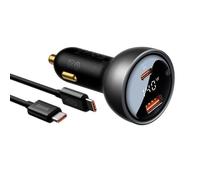 Chargeur de voiture - Baseus - U+C 140W - Affichage numérique - Charge rapide - Protection multiple