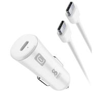 Cellularline Chargeur de voiture Allume-cigare 12/24 V USB-C 25 W Compatible Samsung + câble 100 cm