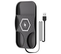 Chargeur de voiture - Chargeur sans fil de 6,38" - Accessoire de voiture en silicone - Charge rapide et stable - Pour berlines, camions, ventilateurs, top roller, bureau, pratique, maison