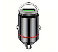 Chargeur de Voiture, Chargeur USB PD 30 W for Mini-Port C dissimulé, Compatible avec Xiaomi(Black Red)