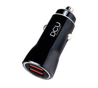 Chargeur de voiture DCU Tecnologic - 2xUSB 4,8A - Charge rapide en déplacement - Compact et durable - Efficace et puissant - Couleur noire