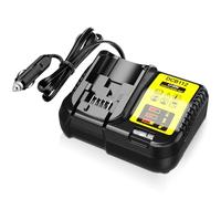 Chargeur de voiture de rechange pour batterie Dewalt 20 V, chargeur DCB112 avec sortie de véhicule 12 V CC pour batteries au lithium Dewaot 12 V, 20 V et 60 V DCB201 DCB203 DCB204