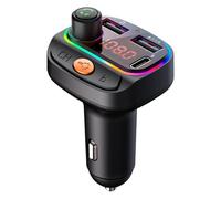 Chargeur de voiture double USB 12-24 V 3,1 A avec lecteur MP3 Bluetooth 5.3, appels mains libres et mémoire d'arrêt pour la plupart des véhicules