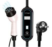 Chargeur de voiture électrique 3 5 kW 16 A Type 2 chargeur véhicules prise UE 220 V-240 V câble de charge véhicules-Blanc