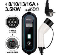 -Chargeur De Voiture Électrique Domestique, Chargeur Ev Portable, Câble De Charge Pour Véhicule Électrique, Type 2, Iec 220, [J15]