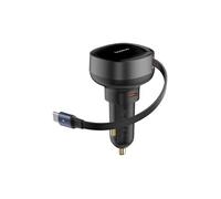 Baseus Chargeur de voiture Enjoyment Pro Type-C 60 W charge rapide + câble 70 cm Noir
