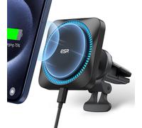 Chargeur de voiture ESR 15W avec MagSafe + CryoBoost, argent givré