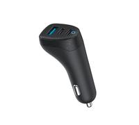 eSTUFF Chargeur voiture Infinite Tripple W128449328 – 100 W, 2x USB-C + 1x USB-A – Noir