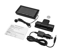 Chargeur de voiture hygromètre thermomètre horloge de voiture numérique, support montable Riloer avec pile bouton CR2032