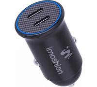 chargeur de voiture imoshion - Chargeur rapide 30 Watt avec 2x USB-C