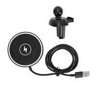 Chargeur de voiture magnétique sans fil avec conception hybride, force magnétique puissante, compatible avec la charge rapide MagSafe, support