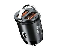 Chargeur de Voiture Mini USB 200 W à Double Port, Charge Ultra Rapide, Prise Allume-Cigare 12-24 V, Adaptateur pour téléphone Portable en Aluminium(200W 2 USB)