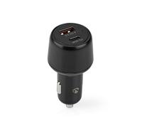Chargeur de voiture - NEDIS - CCPD65W100BK - 65W - USB-A / USB-C - Charge rapide