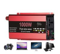 Chargeur de Voiture, onduleur de Voiture Adaptateur d'inverseur de Prise DC | Convertisseur de 12V DC à 120V AC, adaptateur de prise de chargeur de voiture pour maison, camping-