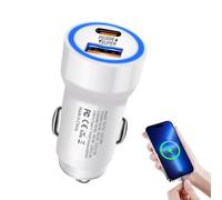 Chargeur de voiture - PD 30 W 2 ports prise de charge automatique, adaptateur de voiture USB C multi-usage, chargement rapide et sécurisé | Fiable pour smartphones, tablettes, manettes de conduite et