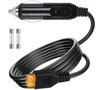 Chargeur de voiture portable 12 V/24 V pour Ecoflow Delta/River, Bluetti EB55, Anker 757/767 et XT60, compatible avec les câbles allume-cigare Ecoflow Wave 2