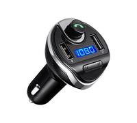 Chargeur de Voiture, ports de chargement USB doubles, appel mains libres, lecteur de musique - Noir