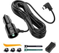 Chargeur de Voiture pour caméra de Tableau de Bord,Mini USB et Micro USB,câble d'alimentation Universel pour enregistreurs Conduite Cordon 3,5m 12V/24V vers DC 5V 2A(Interface L)